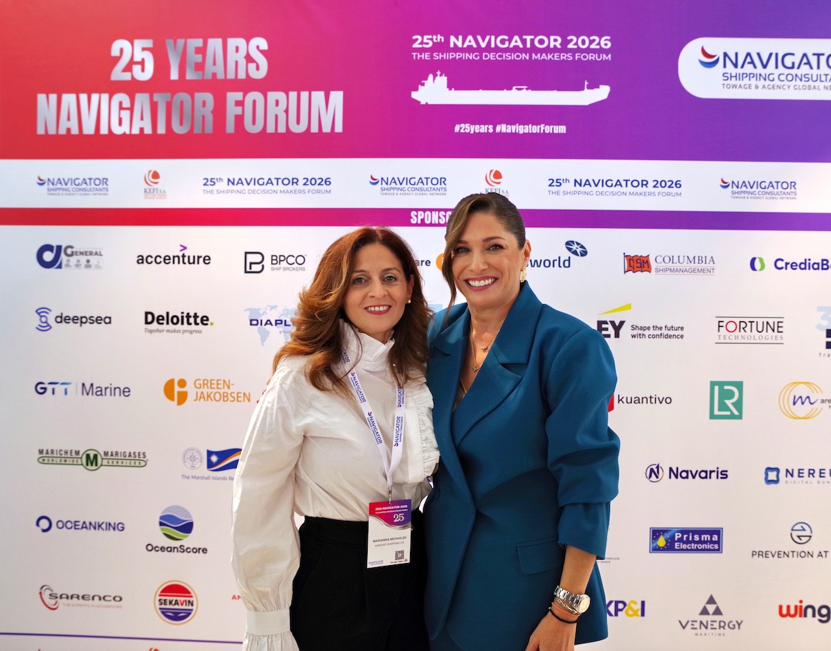 Marianna Michailidi, Executive Affairs Manager, Crossworld Marine, at the 25th Navigator Forum, SNFCC Athens